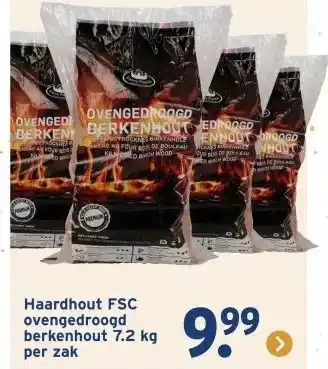 GAMMA Haardhout FSC ovengedroogd berkenhout 7.2 kg aanbieding