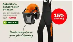 Welkoop Alle Stihl zaagbroeken of helm aanbieding