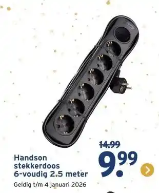 GAMMA Handson stekkerdoos aanbieding