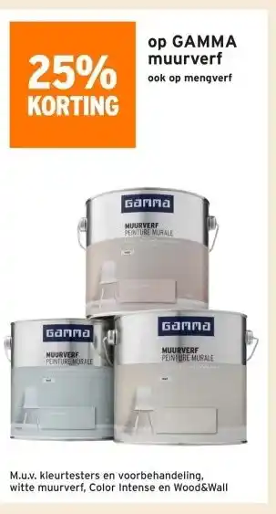 GAMMA GAMMA muurverf aanbieding