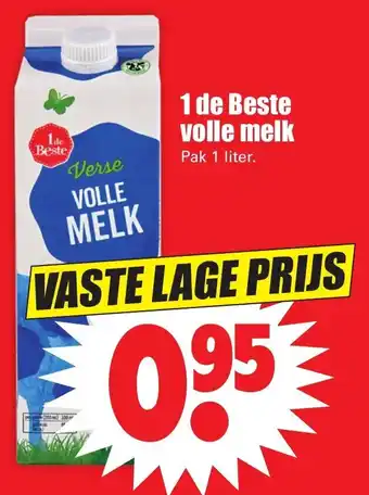 Dirk 1 de Beste volle melk 1L aanbieding