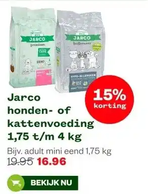 Welkoop Jarco honden- of kattenvoeding 1,75 t/m 4 kg aanbieding