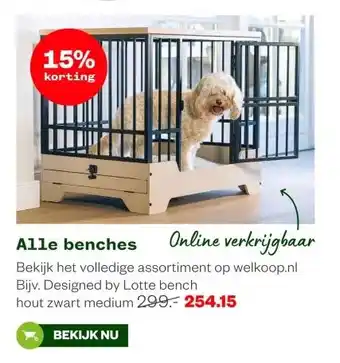 Welkoop Alle benches aanbieding