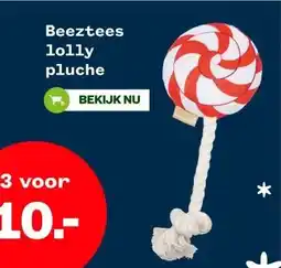 Welkoop Beeztees lolly pluche aanbieding