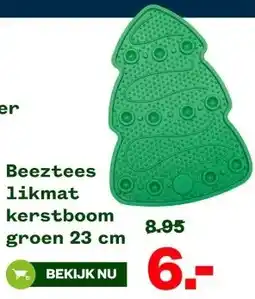Welkoop Beeztees likmat kerstboom groen aanbieding