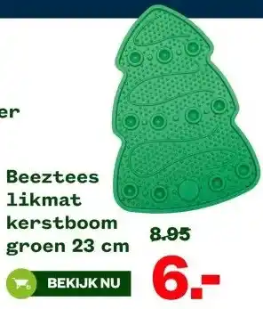 Welkoop Beeztees likmat kerstboom groen aanbieding