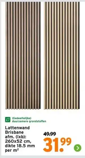 GAMMA Lattenwand aanbieding