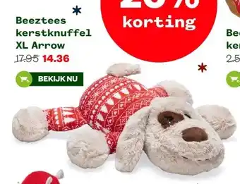 Welkoop Beeztees kerstknuffel XL Arrow aanbieding