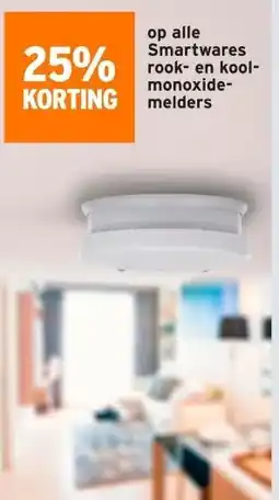 GAMMA alle Smartwares rook- en kool- monoxide- melders aanbieding