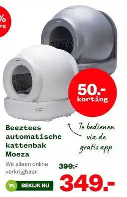Welkoop Beeztees automatische kattenbak Moeza aanbieding