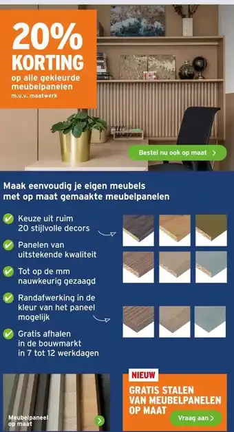 GAMMA Meubelpaneel op maat aanbieding