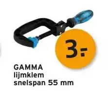 GAMMA GAMMA lijmklem snelspan aanbieding