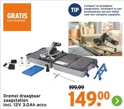 GAMMA Dremel draagbaar zaagstation aanbieding