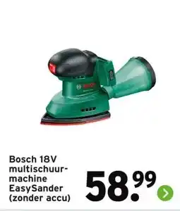 GAMMA Bosch 18V multischuur- machine EasySander (zonder accu) aanbieding