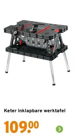 GAMMA Keter inklapbare werktafel aanbieding