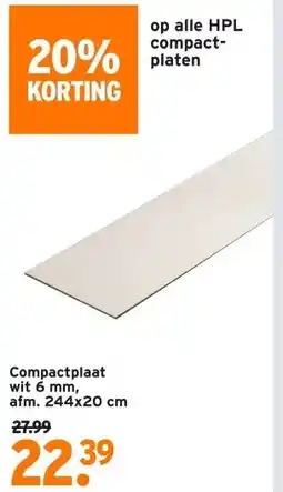 GAMMA Compactplaat aanbieding