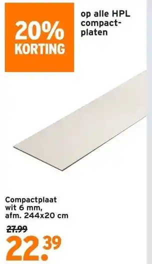 GAMMA Compactplaat aanbieding