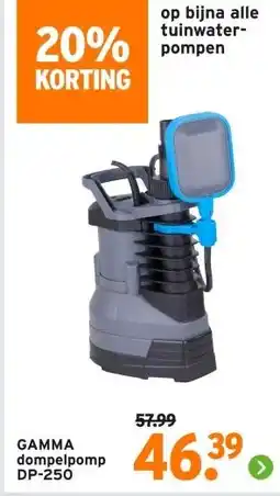 GAMMA GAMMA dompelpomp aanbieding