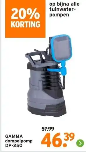 GAMMA GAMMA dompelpomp aanbieding