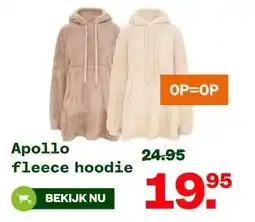 Welkoop Apollo fleece hoodie aanbieding