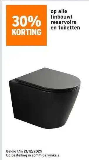 GAMMA alle (inbouw) reservoirs en toiletten aanbieding