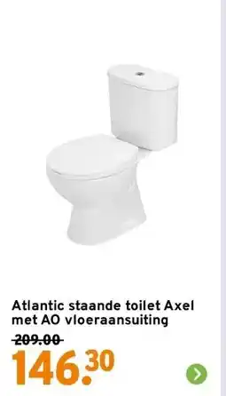 GAMMA Atlantic staande toilet Axel met AO vloeraansuiting aanbieding