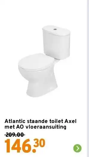 GAMMA Atlantic staande toilet Axel met AO vloeraansuiting aanbieding