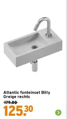 GAMMA Atlantic fonteinset Billy Greige rechts aanbieding