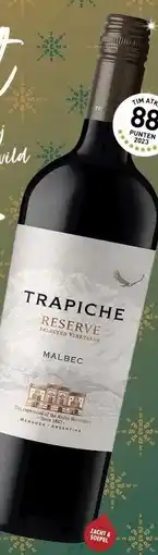 Gall & Gall Trapiche Reserve Malbec 75CL aanbieding