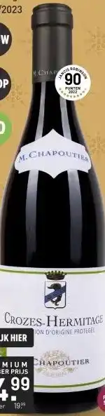 Gall & Gall M. Chapoutier Crozes Hermitage 75CL aanbieding