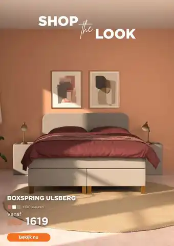 TotaalBED Boxspring Ulsberg vlak aanbieding