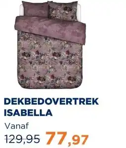 TotaalBED Dekbedovertrek Isabelle Mauve 140 x 200/220 cm aanbieding