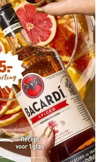 Gall & Gall Bacardí Spiced 100CL aanbieding