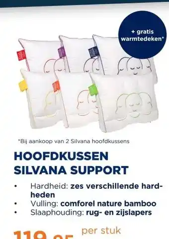 TotaalBED HOOFDKUSSEN SILVANA SUPPORT aanbieding