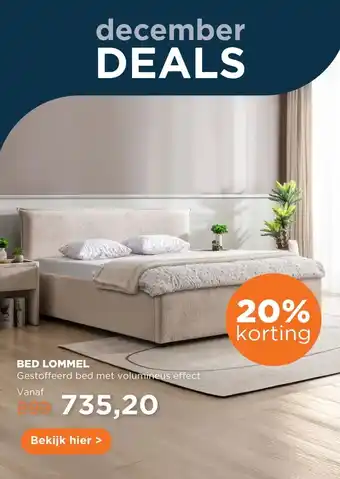 TotaalBED Bed Lommel | 140 x 200 cm | Sino 919, mint aanbieding