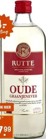 Gall & Gall Rutte Oude Jenever 100CL aanbieding