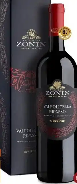 Gall & Gall Zonin Valpolicella Ripasso Superiore Cadeauverpakking 75CL aanbieding