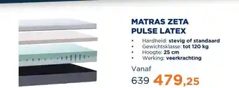 TotaalBED Matras Zeta Pulse-latex | 70 x 200 cm | Standaard aanbieding