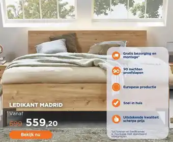 TotaalBED Bed Madrid aanbieding