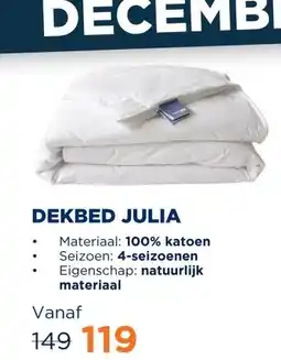 TotaalBED Dekbed Julia 100% katoen | 140 x 200 cm | 4-seizoenen aanbieding