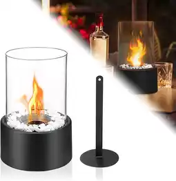 Amazon LZQ Ethanol bio-ethanol open haard, verstelbare vlam voor binnen en buiten aanbieding