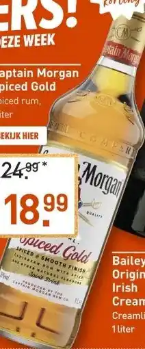 Gall & Gall Captain Morgan Spiced Gold 100CL aanbieding