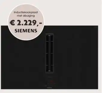 Superkeukens SIEMENS Inductiekookplaat met afzuiging aanbieding