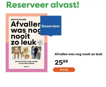 The Read Shop Afvallen was nog nooit zo leuk aanbieding
