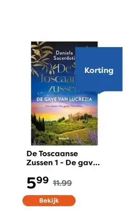 The Read Shop De Toscaanse Zussen 1 - De gave van Lucrezia aanbieding