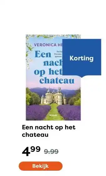 The Read Shop Een nacht op het chateau aanbieding