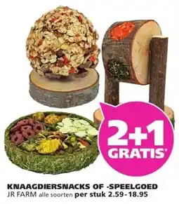 Ranzijn KNAAGDIERSNACKS OF -SPEELGOED JR FARM aanbieding