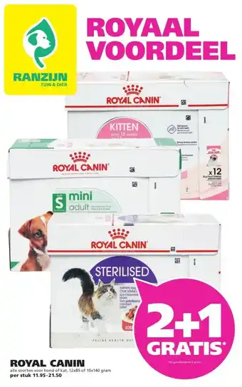 Ranzijn ROYAL CANIN aanbieding