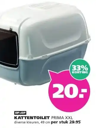 Ranzijn KATTENTOILET PRIMA XXL aanbieding