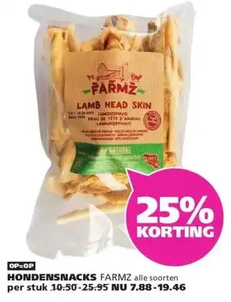 Ranzijn HONDENSNACKS FARMZ aanbieding